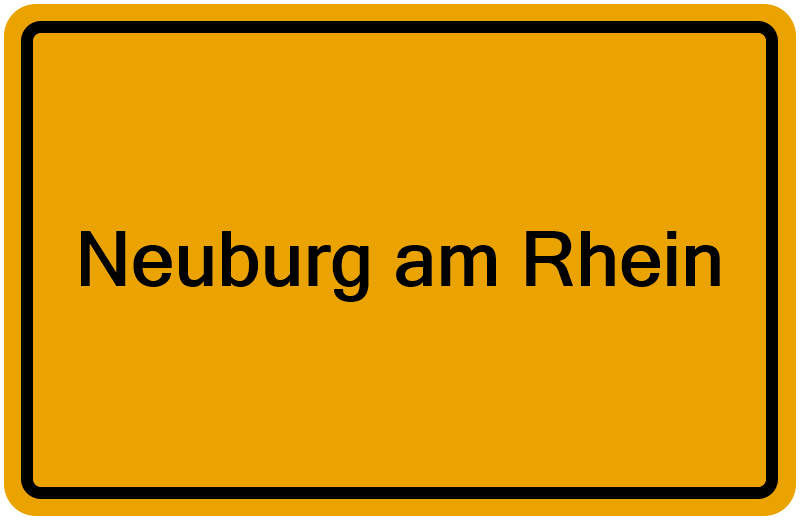 Handelsregisterauszug Neuburg am Rhein